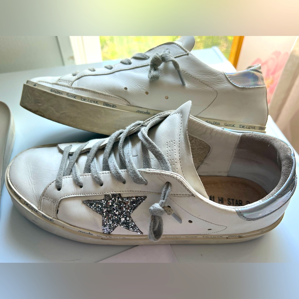 Golden Goose ‘Glitter Star’ Hi Star Shoes Size 41